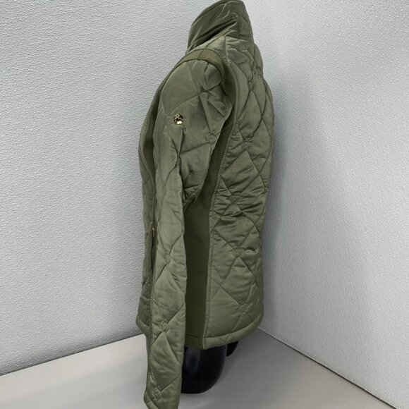 NEW PS Of SWEDEN Womens Jacket Moss Green Size L Gina Quilted Full Zip - Picture 10 of 12